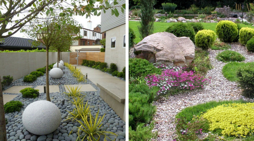 Галька в ландшафтном дизайне: 50 стильных идей для сада и двора