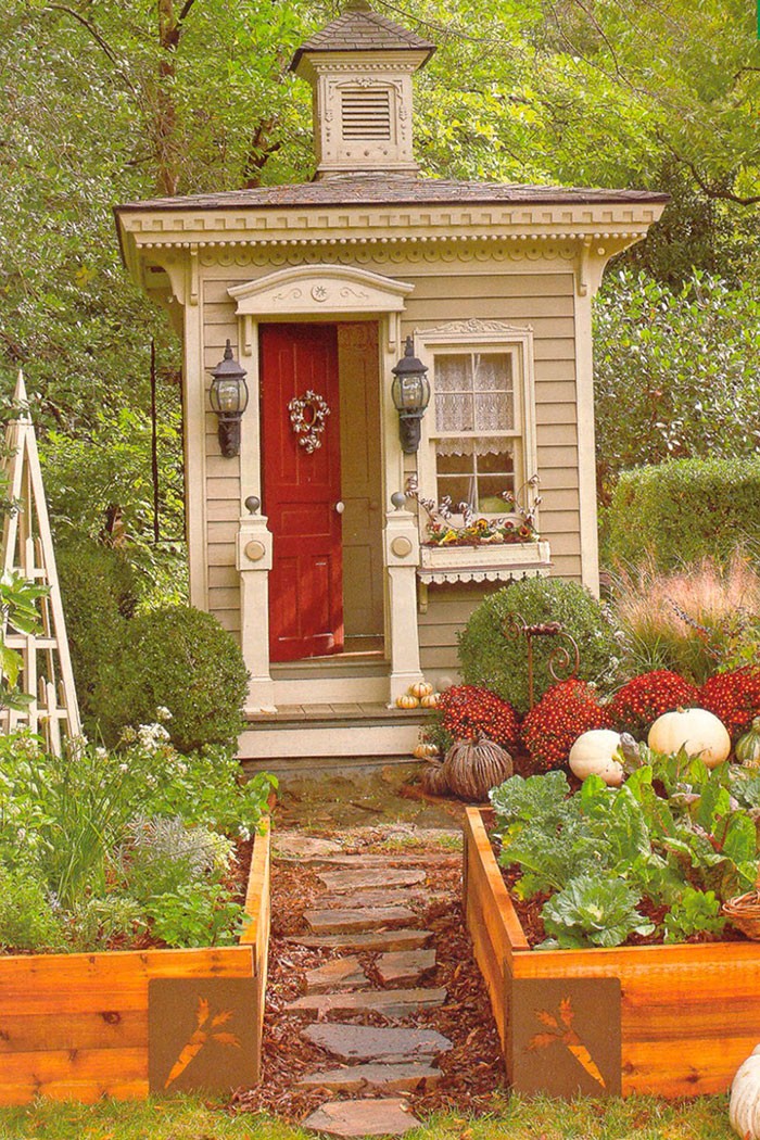 маленькие садовые домики
