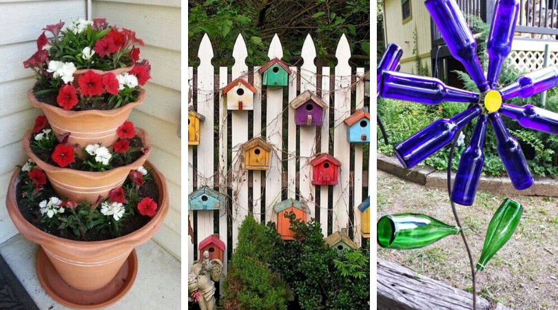 Оригинальные идеи по созданию красивых украшений для вашего сада и огорода (фото)