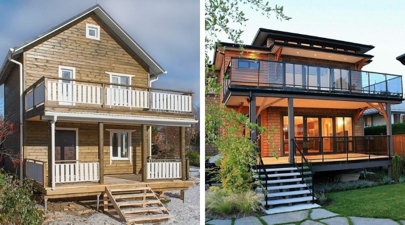 Балкон-терраса в частном доме: 40 лучших способов увеличить площадь и зону отдыха