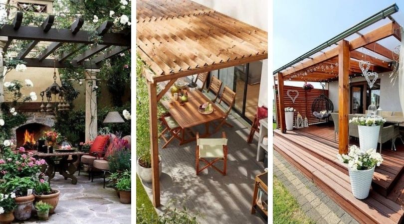 Строим перголу во дворе: 30 красивых идей для загородного дома и дачи