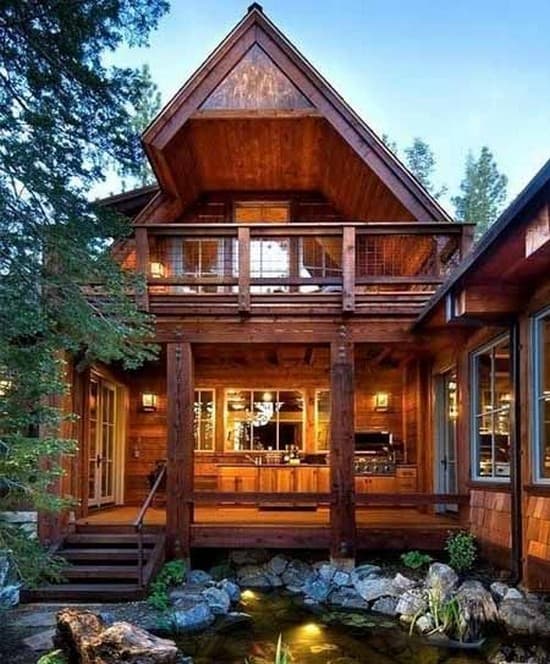 дачный дом из дерева