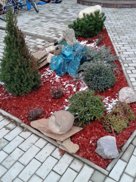 Украшаем свои цветники декоративной щепой : 50 фото примеров | Живу за ...