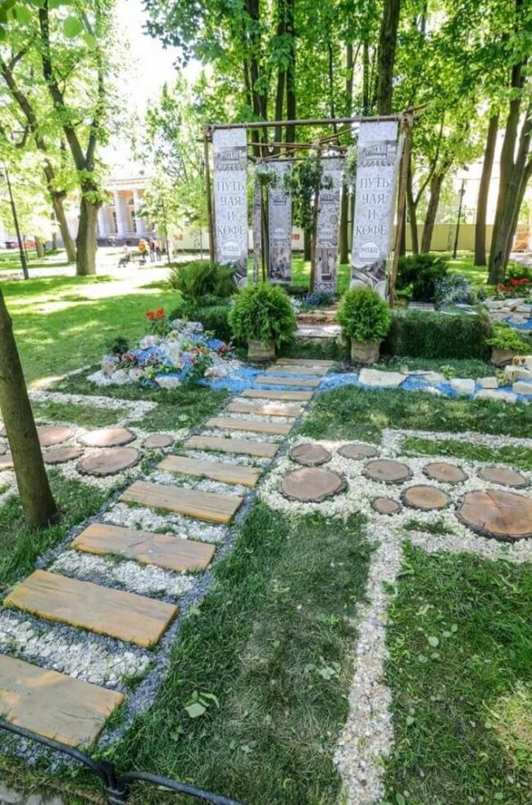 Украшаем свои цветники декоративной щепой : 50 фото примеров | Живу за ...