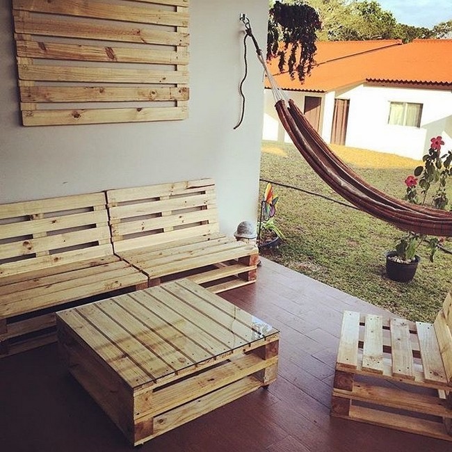 Садовая мебель из деревянных поддонов своими руками фото