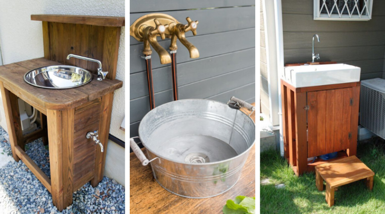 50 оригинальных и простых рукомойников для дачи | Живу за городом?